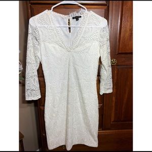 AS U WISH white lace dress